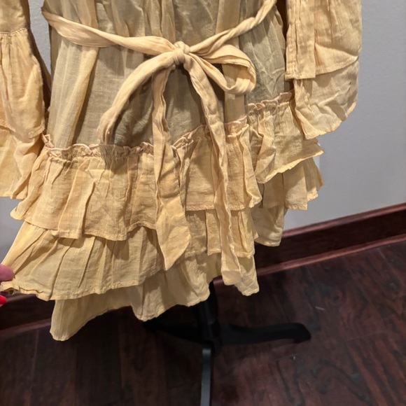 NWT Free People Gretta Mini Dress in Snd/Sable, XS, Wedding Guest Summer Party - Picture 6 of 15